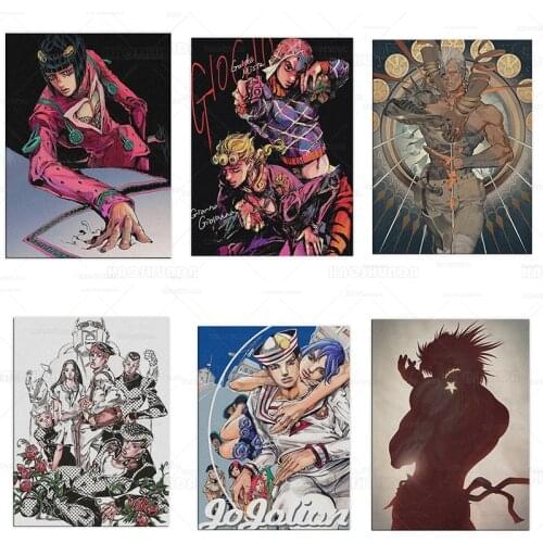 Modular Hd Prints Picture Home Decor Jojo S Bizarre Painting Anime Role Canvas Poster Wall Art For Bedroom kawaii room decor