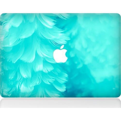 Blue feather Vinyl Decal Sticker For DIY MacBook Air Pro Retina 11 13 15 inch Decal for Mac Laptop Full Cover Skin Sticker