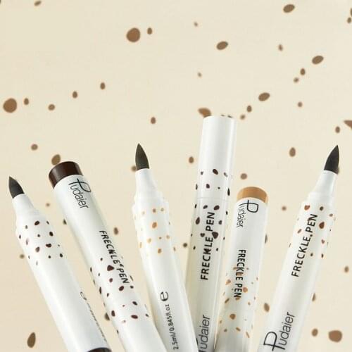 Natural Lifelike Freckle Pen Soft Brown Freckle Pen Makeup Waterproof Dot Spot Pen Create the Most Effortless Sunkissed Look