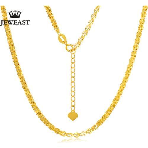 18K gold necklace Pterisaur necklace color gold clavicle necklace adjustable heart core tail gold necklace female models classic