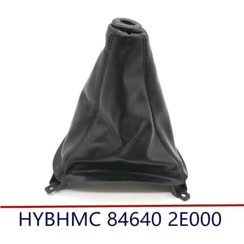 Gear Dustproof cover for Hyundai Tucson Shift Lever dust cover Black leather Gear shifter boot assembly 846402E000