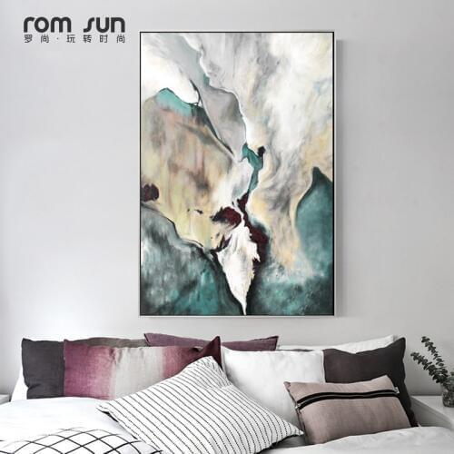 Modern Abstract Chinese watercolo Canvas Art Wall Picture Print living room decoration Nordic Posters Pop Art Cuadros China HD