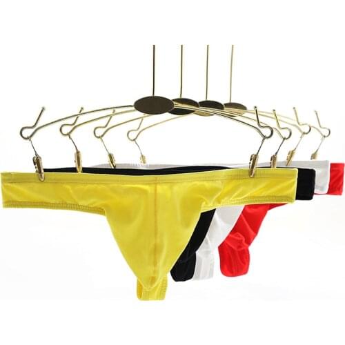 New 100% Brand New Mens Sexy Cotton Thong Underwear Low Rise Stretch G-String T-Back Briefs Mens Cotton Briefs