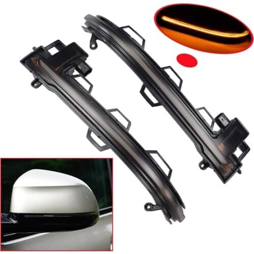 LED Dynamic Turn Signal Light Sequential Side Mirror Indicator Blinker For BMW X3 G01 2018-2020 X4 G02 X5 G05 X6 G06 X7 G07