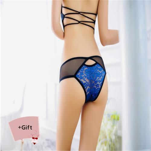 Women Sexy Fashion Hollow Lace Private Underwear Thong Panties G-String embroidered Allure Panties Erotic For Women Sexy panties