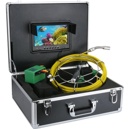 GAMWATER 20M/30M/40M/50M 9 inch DVR 17mm Industrial Pipe Sewer Inspection Video Camera System IP68 Waterproof 1000 TVL Camera