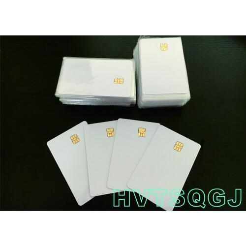 10 pcs/lot) ISO7816 RFID Contact SLE 4442 Chip PVC Smart Card