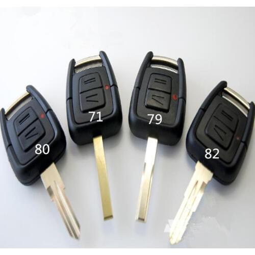 2 Buttons Remote car Key Shell for OPEL VAUXHALL Vectra Zafira Omega Astra mokka Replacement Case HU43/HU100/HU46/YM28 Blade