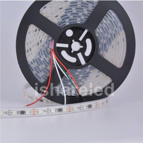 20M 60LEDs/m WHITE 60LEDs/m BLACK 5050 RGB Full color WS2811 Dream color IP68 LED Strip Light DC12V