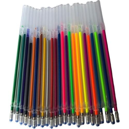 24 Color Gel Pen Refills Smooth Writing 0.5mm Needle Tip/Bullet Tip Gel Pens, Colorful,Non Toxic & Acid Free