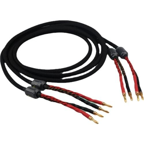 4N Oxygen-free Copper HiFi Speaker Cable Power Amplifier Decoder Cable Version Upgrade Version