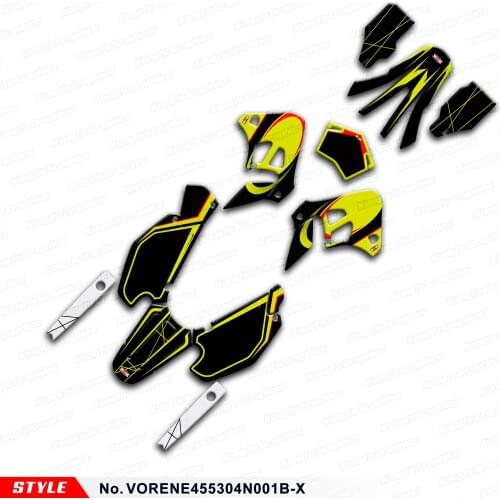 Aftermarket Dirt Bike Stickers for VOR EN-E 450 530 2004 2005 2006 2007 2008 2009 2010 to 2021, Style No.VORENE455304N001B-X