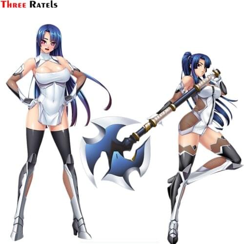 Three Ratels F609 Yatsu Murasaki Taimanin Car Windshield Sticker PVC Figure Decal