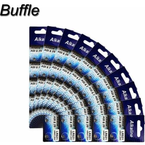 100pcs/10cards AG0 LR63 379A SR521SW SR521 LR521 LR69 SR63 1.5V Coin Cell Button Batteries For Watch Computer Clock