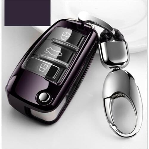 TPU Car key Case Cover Decoration For Audi C5 C6 R8 A1 A3 Q3 A4 A5 Q5 Q7 A6 S6 A7 B6 B7 B8 8P 8V 8L TT RS RS3 S3 Sline Stylish
