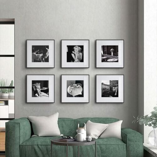 Black and White Retro Photography Scenery Posters Nordic Canvas Painting Home Decor Wall Art Vintage Figure Print Pictures