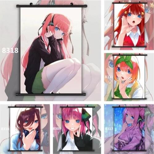 Home Decoration Modern Wall Art Nanako Ichika Nino Picture Plastic Scroll Hanging Painting Print Canvas Poster Anime Living Room