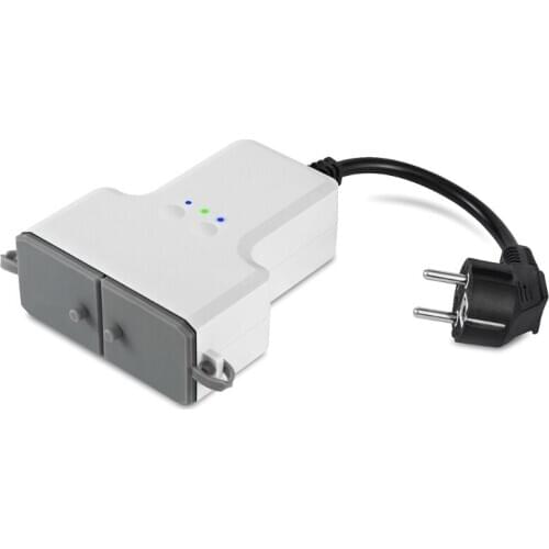 Dual WIFI Smart Waterproof Socket IP44 Outdoor Smart Plug Outlets Tuya Works with Smart Life Home App Timer Voice Remote Control