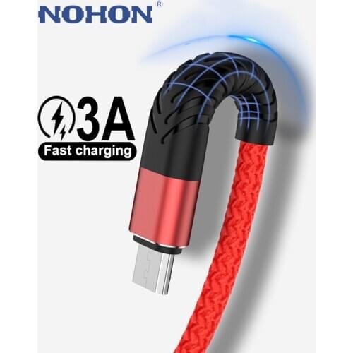 Micro USB Cable Data Charger For Samsung A10 Huawei Redmi Note 4 Fast Charge Long 2m 3m Mobile Phone Cord Android Microusb Wire