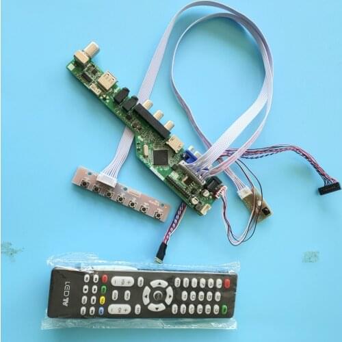 Kit for LP156WH3(TL)(TA) Screen panel 15.6" Controller board driver 1366X768 LCD LED TV AV remote VGA 40pin LVDS USB