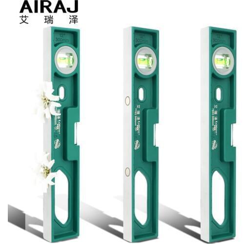 AIRAJ Magnetic Level, 300MM High Precision Balance Bar Cast Iron Lever with Bubble Level, High Bearing Ruler