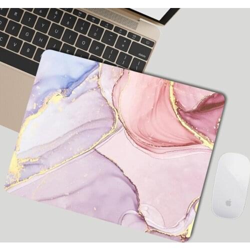 Small Mouse Pad Mouse Marble Computer Gamer Desk Mousepad Deskpad Pc Gamer Non-slip Mat Pc Accessories Gaming Deskpad Mousepad