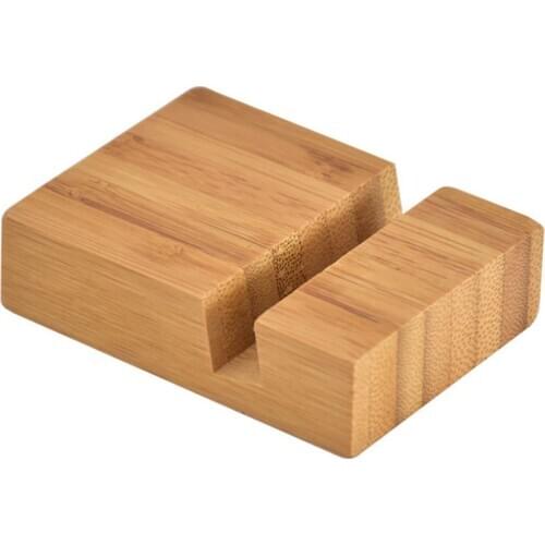 Mobile Phone Holder Bamboo Stand 2PC/SET