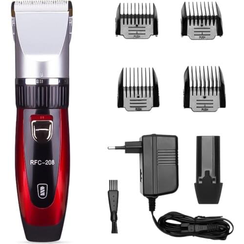 Mens Hair Clipper Cordless Barber Clipper Hair Trimmer with 2 Replacement Battery