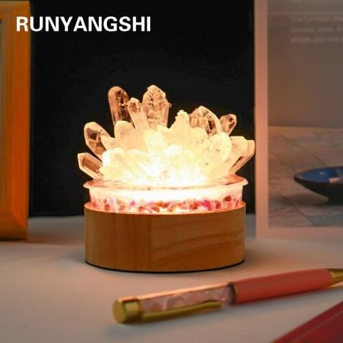 Natural Clear Quartz Crystal Singel Point DIY Crystal Lamp reiki healing home decor mineral specimen collection