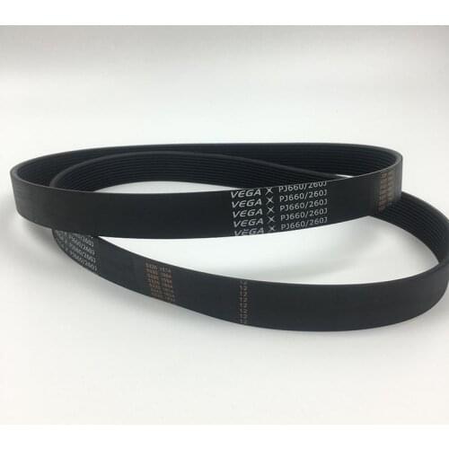 New Arrival! Motor drive belt VEGA V-Belt 260J PJ660 10 ribs pulley belt