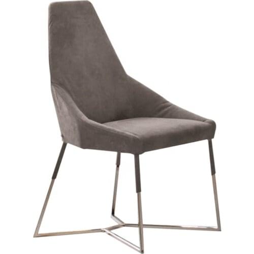 Personalized Italian minimalist velvet fabric dining chair for dining room