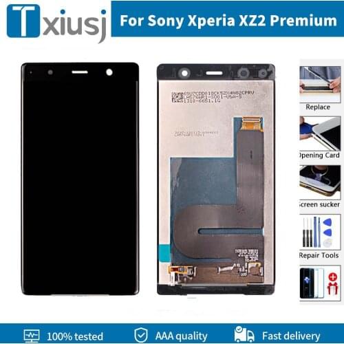 Original LCD For For Sony Xperia XZ2 Premium Dual H8166 LCD Display Touch Screen Digitizer XZ2 For Sony XZ2P LCD Screen