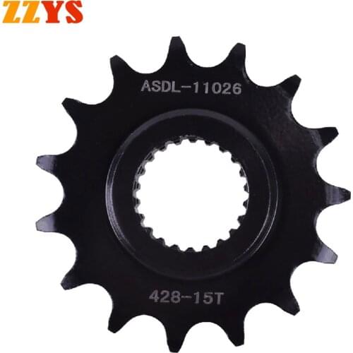 428 15T 15 Tooth 250CC Front Sprocket Gear Staring Wheels For Yamaha XG250 Tricker XT250 XT250X Serrow 3C5 YBR250 XG XT YBR 250