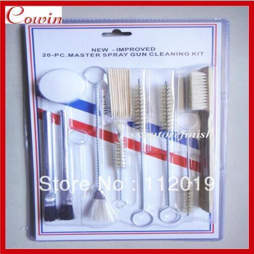 Free shipping Pro Air Tool Paint Master spray gun cleaning kit tool set 20pc