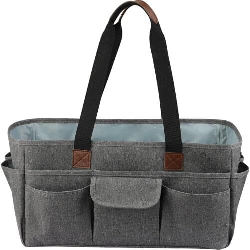 Craft Storage Crochet Bag All for Sewing Big Capacity Yarn Container Nylon Grey Needlework Thread Organizer Knitting Accessories