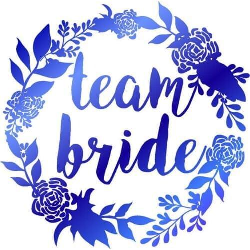Blue European And American Wedding Party Tattoo Sticker Tribal Sticker Single Party Water Transfer Team Bride Beautiful qq015