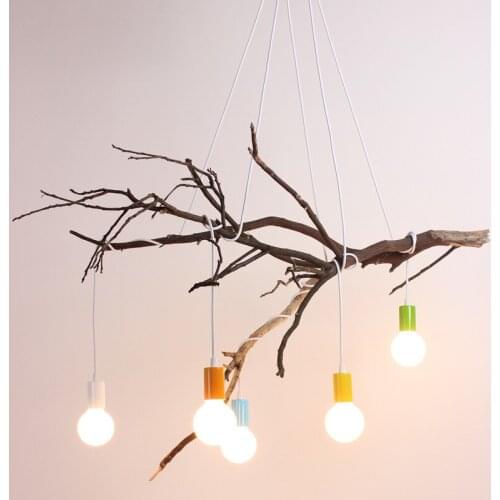 Mordern Nordic Retro Edison Bulb Light Chandelier Vintage Loft Antique Adjustable Diy E27 Art Spider Ceiling Lamp Fixture Light