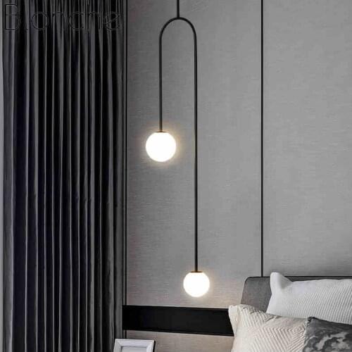 Modern Simple Gold/black Pendant Lamp Bedroom Bedside Lamp Dining Room Living Room Furniture Lighting Decorative Lamps G9