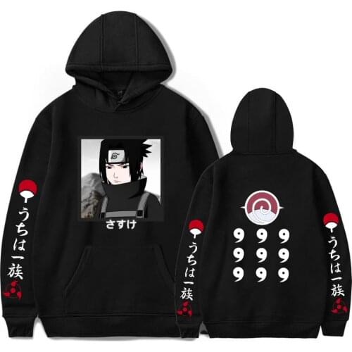 Sasuke/Kakashi anime Sasuke Hoodies men/womens Sweatshirts Hip hop fashion Streetwear clothes Casual boys Hooded Oversized tops