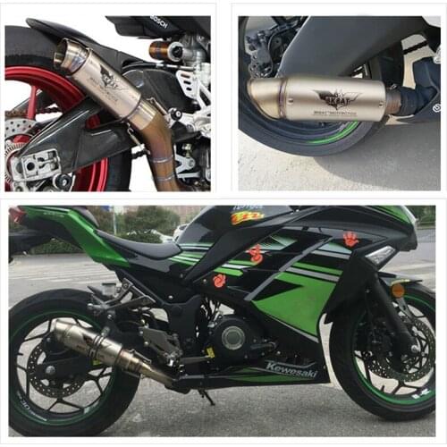 51mm 61MM Stainless Steel Universal RIGHT & left moto Motorcycle Exhaust Pipe Muffler for Honda xadv cbr 1100xx cbr 125r cb600f