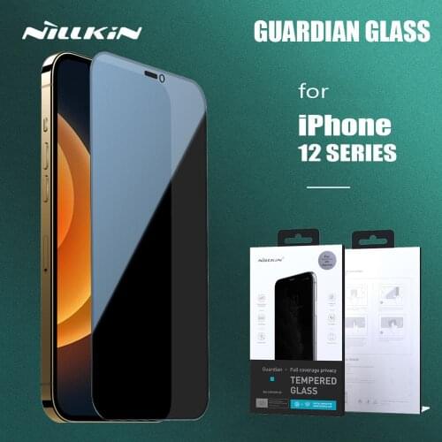 Nillkin for iPhone 12 Pro Max Tempered Glass Guardian Anti-Spy Full Cover Privacy Screen Protector for iPhone 12/12 Pro/12 Mini