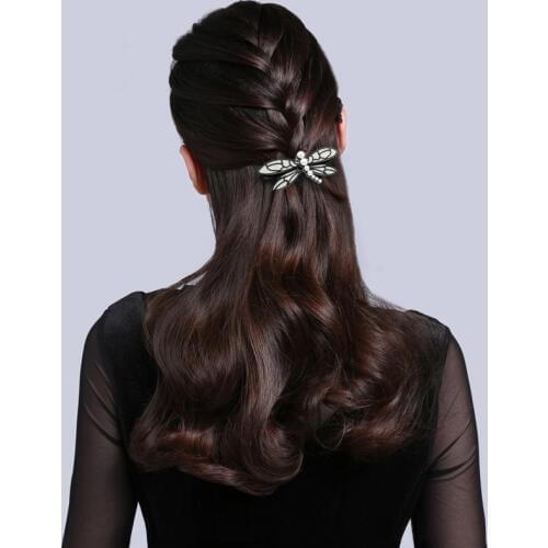 French Design Butterfly Hair Clip Barrettes for Women Lady Hair Accessory Jewelry - Hair Ornament Tiara for Thick Hair Wear