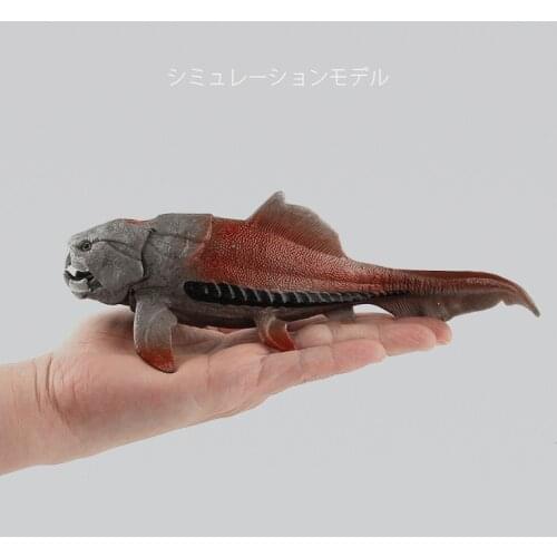 1pc Prehistoric Life Dunkleosteus Fish Animals Model Sea Life Dunkleosteus Terrelli Mouth Can Open Action Figures Toy For Kids