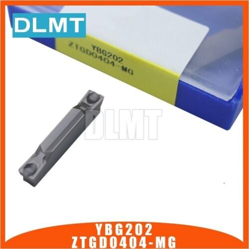 10PCS ZTGD0404-MG YBG202 Carbide Inserts Parting and Grooving Blade Cutting Tools