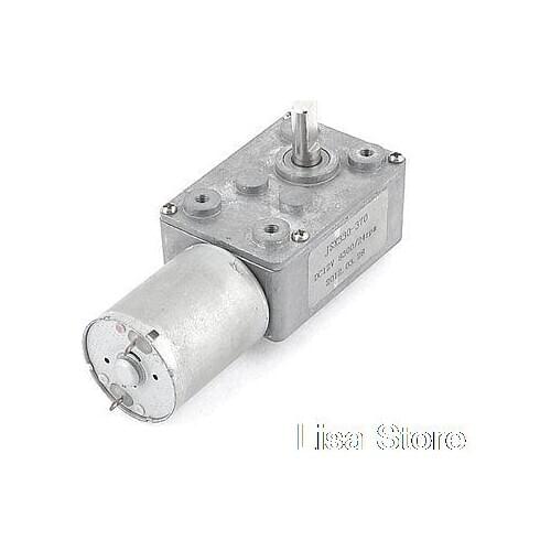 12VDC 8300RPM Rectangle Shape Gear Box 2 Pin Terminal Electric Geared Motor