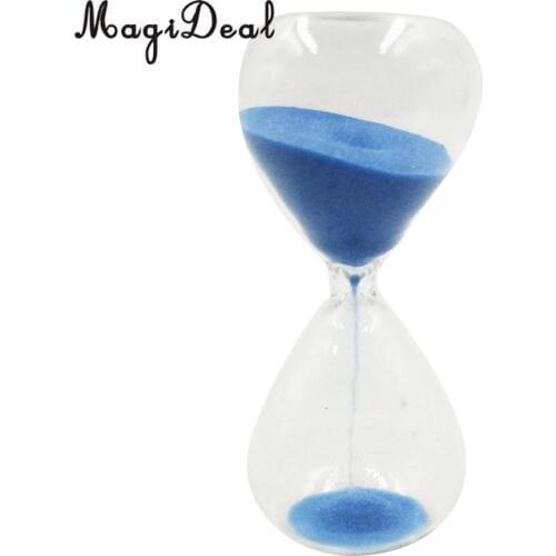 3 Minutes Sandglass Hourglass Sand Clock Timers Home Desktop Clock Blue
