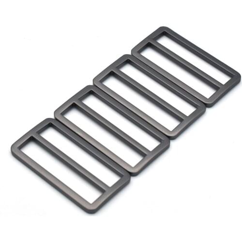 40mm Black Adjuster Slide Buckles Purse Backpack Rectangle Buckles Belt Buckles Handbag Strap Webbing Hardware