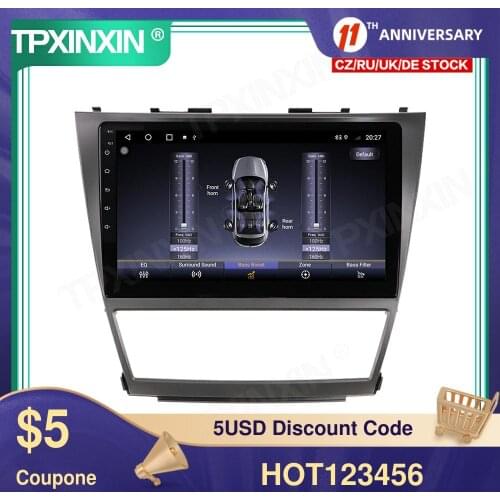 4G+128G Android 10.0 For Toyota Camry 2006-2011 Car Multimedia Player GPS Navigation Headunit Radio Audio Stereo Tape Recorder