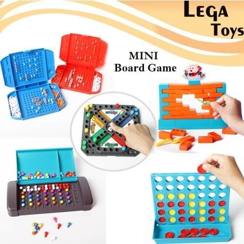 5 Styles MINI Board Game Popping Movers, Humpty Dumpty Wall Brick,Code Breaking,Line Up 4 in a Row,Sea Battle Educational Toys