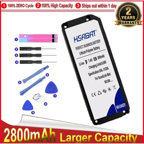 HSABAT 0 Cycle 2800mAh 061384 061385 061386 063404 063287 Battery for BOSE SoundLink Mini I Bluetooth Speaker Accumulator